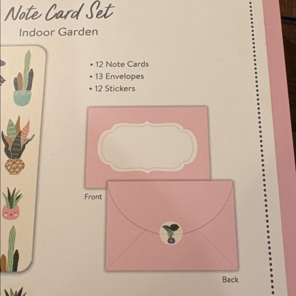 Pink Cactus-Themed Card Set - Picture 5 of 5